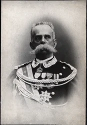 Humbert 1er (1844-1900), olasz király portréja.